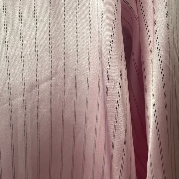 Adorable pink pinstriped satin pajamas SZ M - Picture 7 of 8